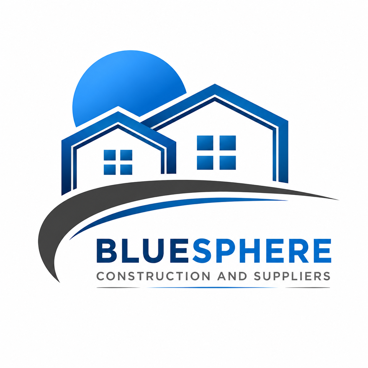 BLUSPHERE CONSTRUCTION AND SUPPLIERS Logo